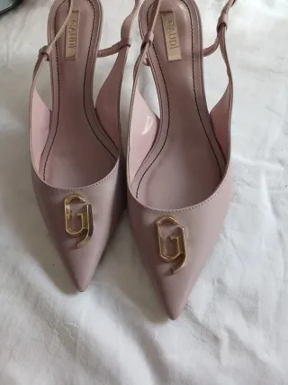 Zapatos GAUDI Slingback Rosa y Dorado
