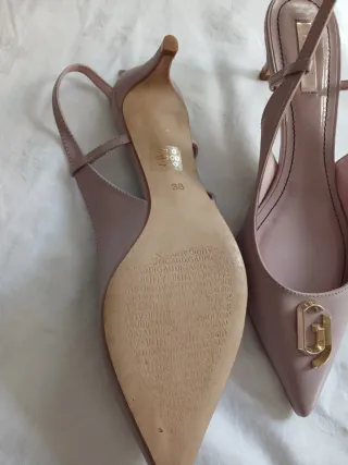 Zapatos GAUDI Slingback Rosa y Dorado