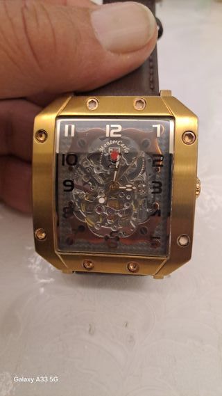 Orologio Montecarlo scheletrato uomo