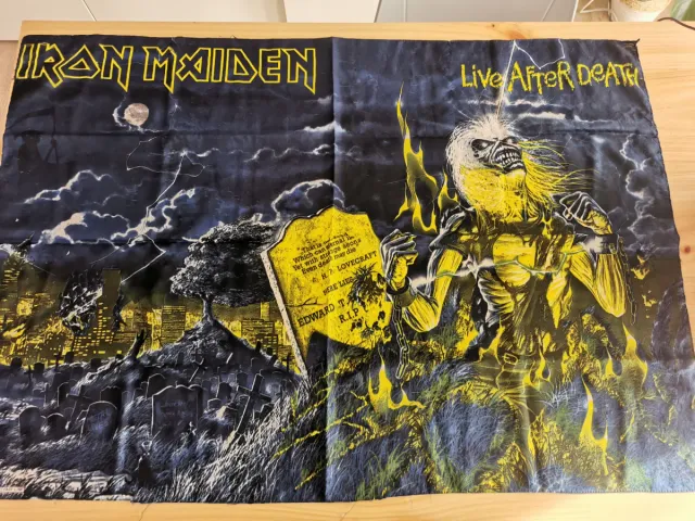 Iron Maiden Live After Death Bandiera