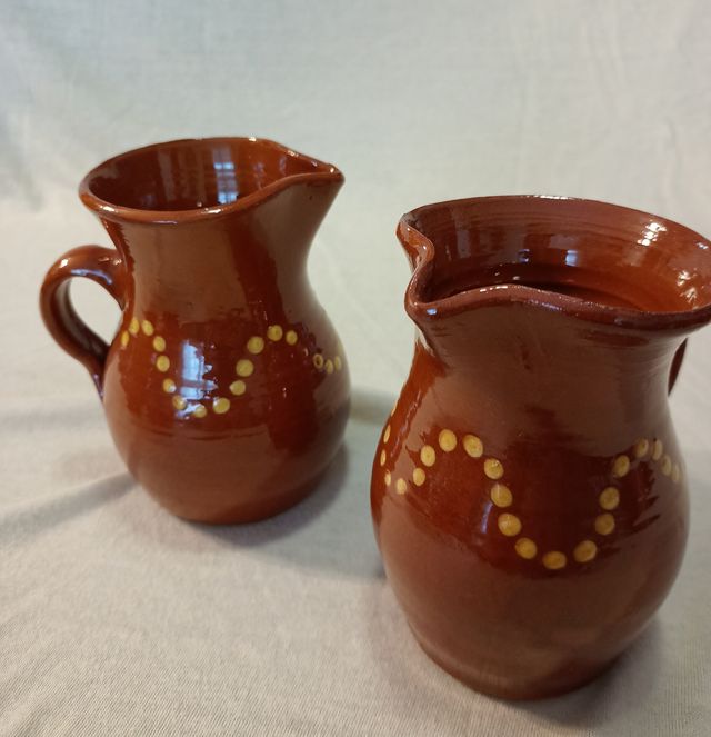 Juego de café de cerámica artesana de Bandaliés