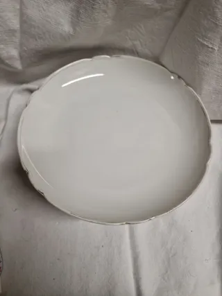 Alzatina porcellana bianca oro Richard Ginori