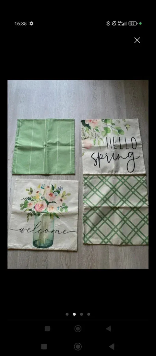 4 Fundas Cojín Nuevas