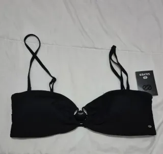 Top de bikini Silver negro