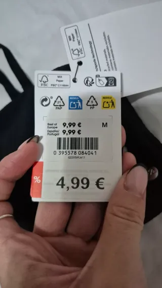 Top de bikini Silver negro