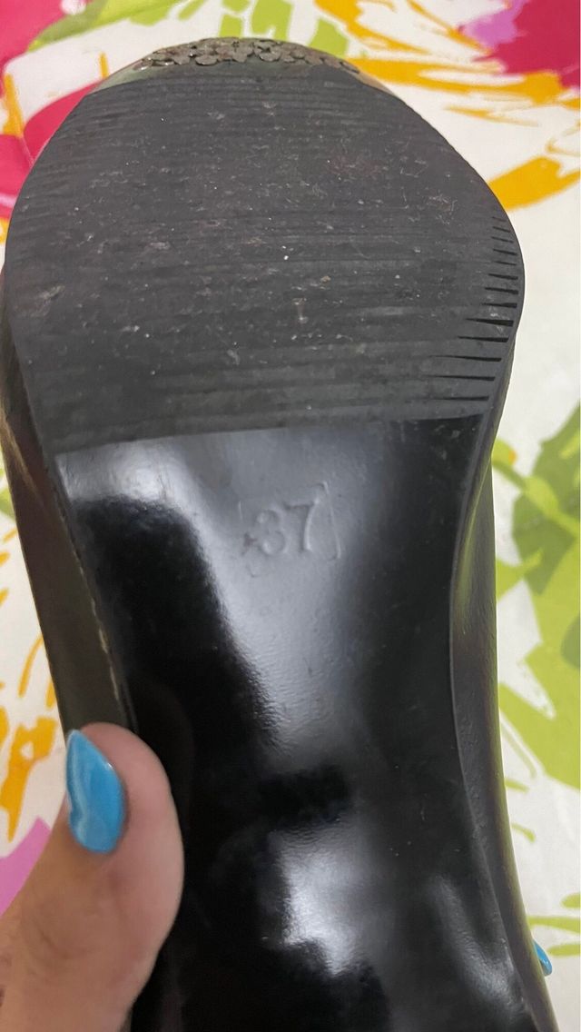 Zapatos Flamenco El Rocio Negros