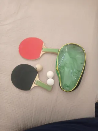 Set Racchette Ping Pong con Palline e Custodia
