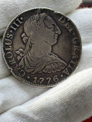 8 Reales Carlos III 1776 F.M. Mexico