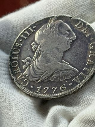 8 Reales Carlos III 1776 F.M. Mexico
