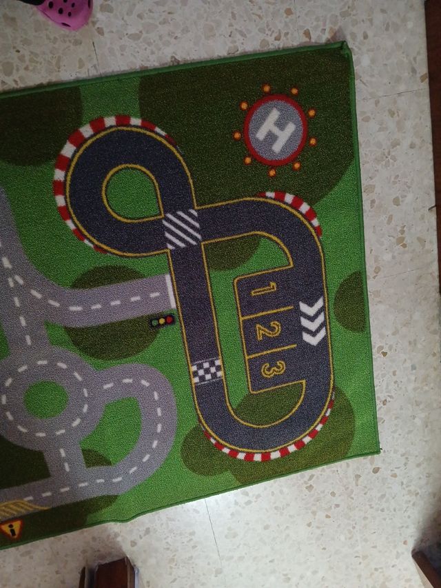 Alfombra infantil circuito de coches