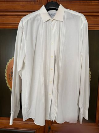 Camisa BYDALEN fiesta blanca Talla L
