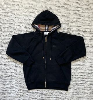 Sudadera Burberry Negra con Capucha