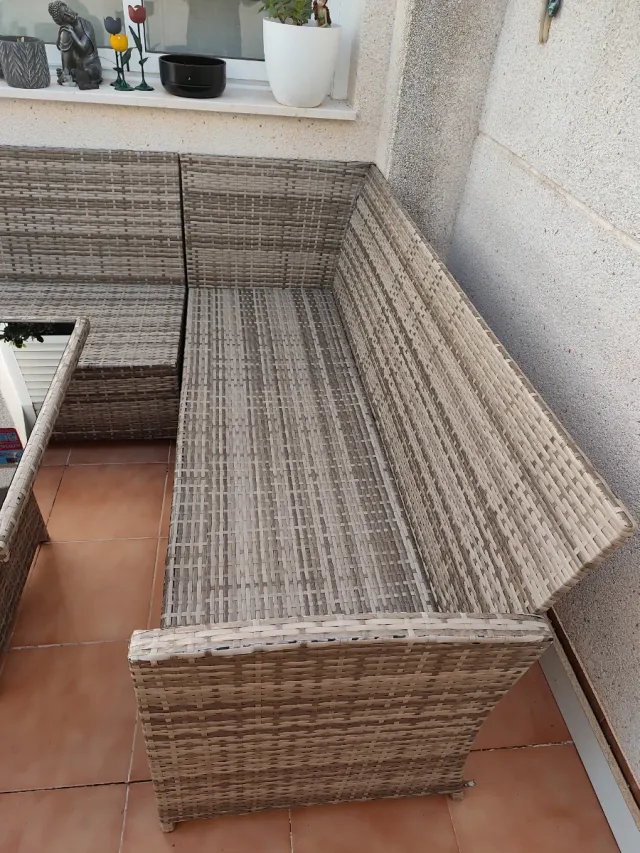 Conjunto de muebles de terraza ratán