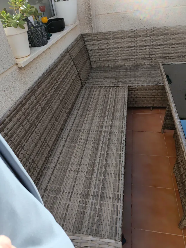 Conjunto de muebles de terraza ratán