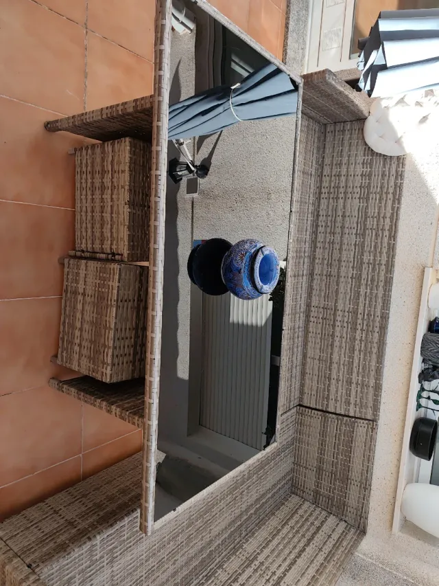 Conjunto de muebles de terraza ratán