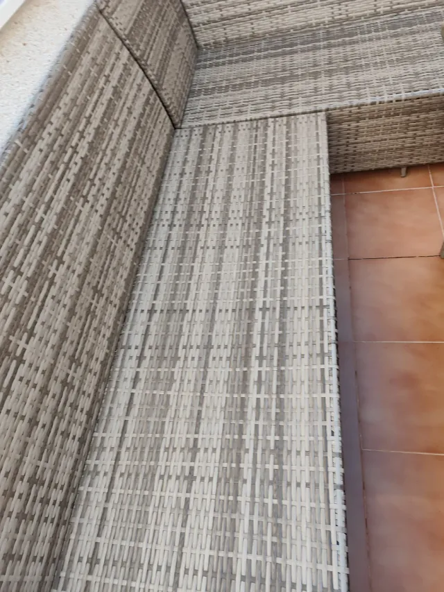 Conjunto de muebles de terraza ratán