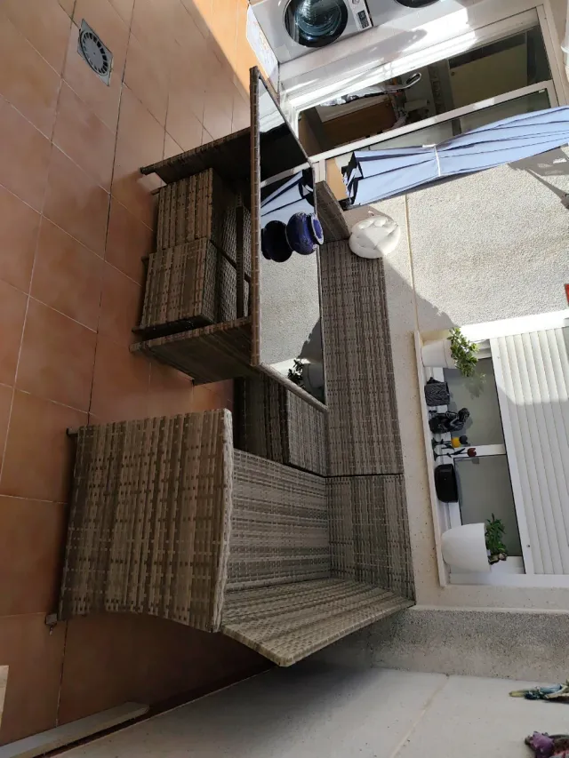 Conjunto de muebles de terraza ratán