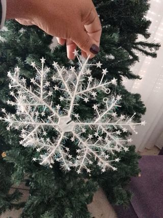 Fiocco di neve decorazione albero di Natale n 04