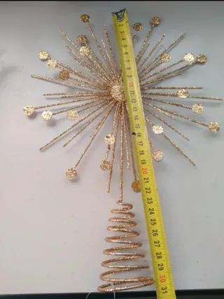 Puntale Alberto natalizio dorato