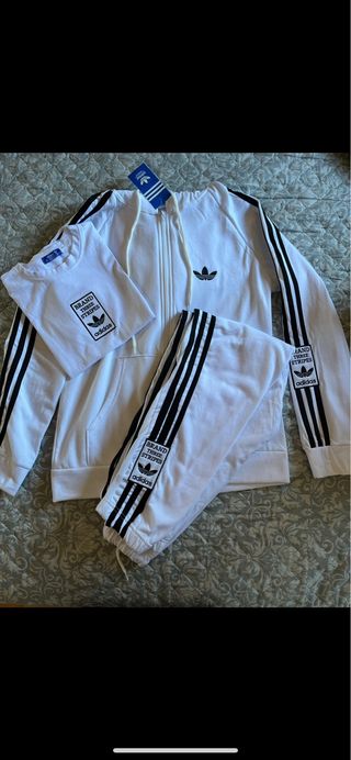 Conjunto Adidas Mujer Blanco