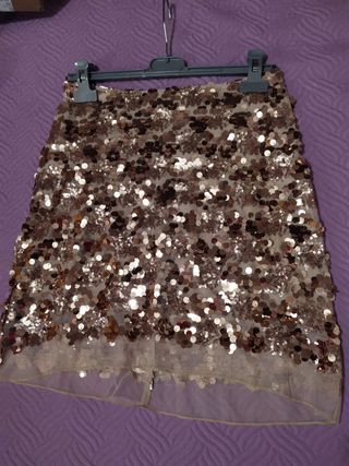 Falda fiesta lentejuelas a estrenar
