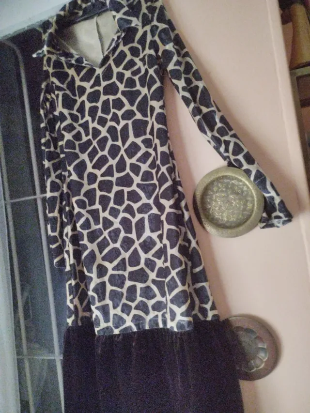 Vestido estampado animal print