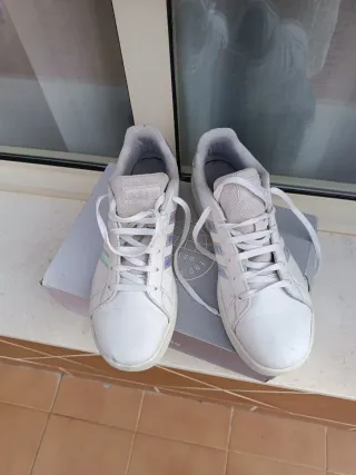 Zapatillas Adidas Mujer Blancas Multicolor