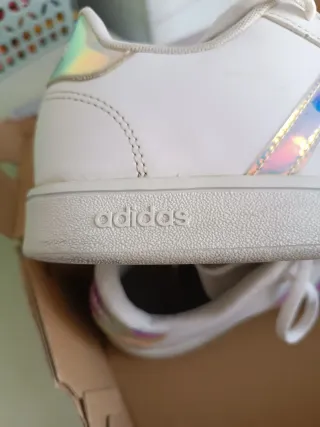 Zapatillas Adidas Mujer Blancas Multicolor