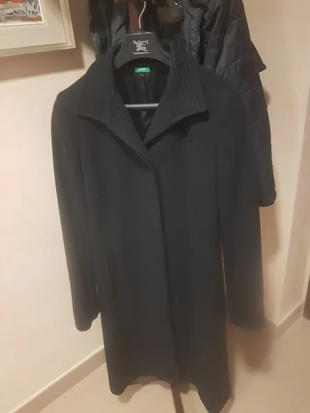 Abrigo United Colors of Benetton Negro Lana