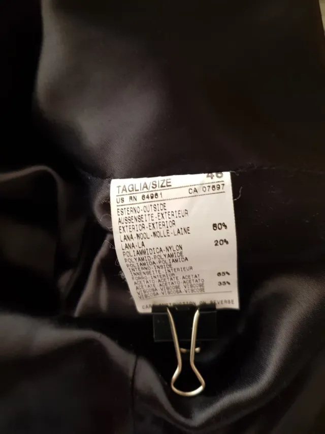 Abrigo United Colors of Benetton Negro Lana