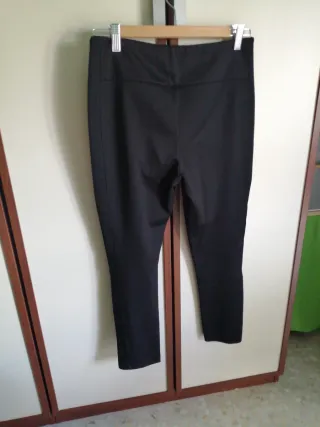 Pantalón mujer pitillo negro