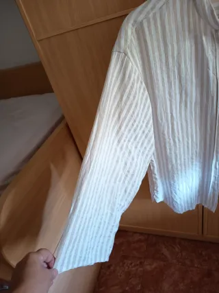 CAMISA RAYAS - CUELLO MAO STRADIVARIUS