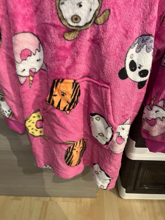 Felpa pigiama oversize con stampa divertente