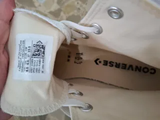 Converse plataforma blancas