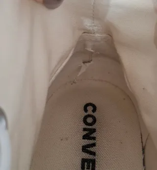 Converse plataforma blancas