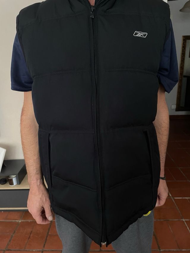 Gilet imbottito Reebok nero bello nuovo