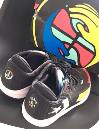 Zapatillas Converse Negras Multicolor