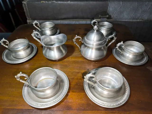 Set da tè in peltro fine di alta qualità