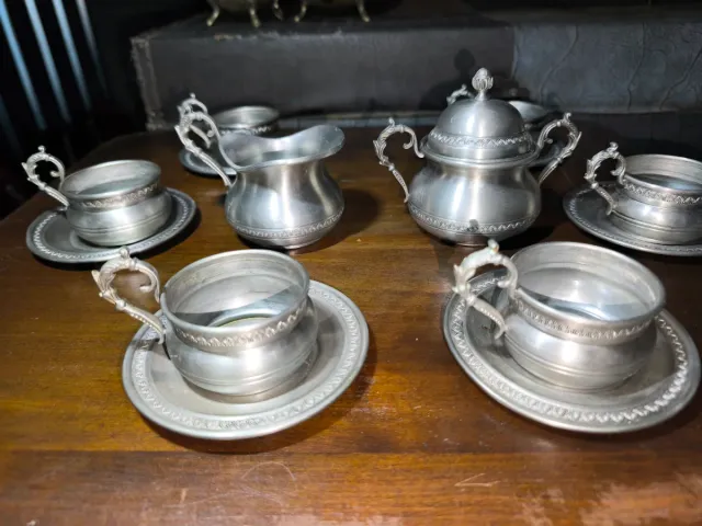 Set da tè in peltro fine di alta qualità