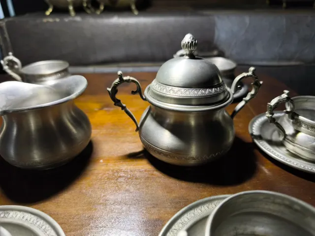 Set da tè in peltro fine di alta qualità