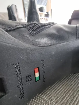 Botines Italiano negros tacón alto