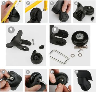 Ruedas de Repuesto para Maletas de Viaje