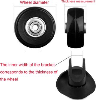 Ruedas de Repuesto para Maletas de Viaje