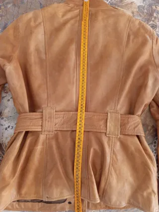 Chaqueta Biker Cuero Marrón