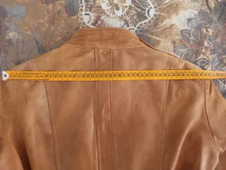 Chaqueta Biker Cuero Marrón