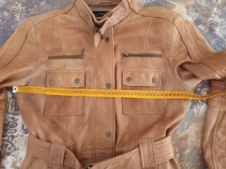 Chaqueta Biker Cuero Marrón