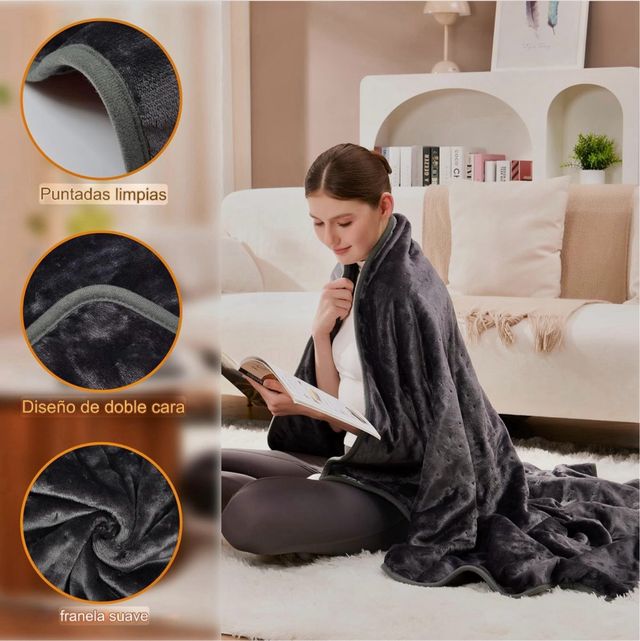 Manta eléctrica lavable. PRECINTADA