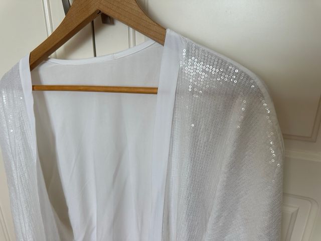 Chaqueta Lentejuelas Blanca