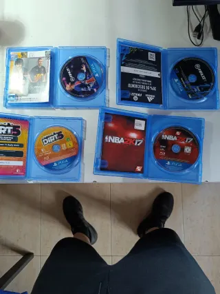 Lote 4 Juegos PS4: FIFA 21, FIFA 22, Dirt 5, NBA 2