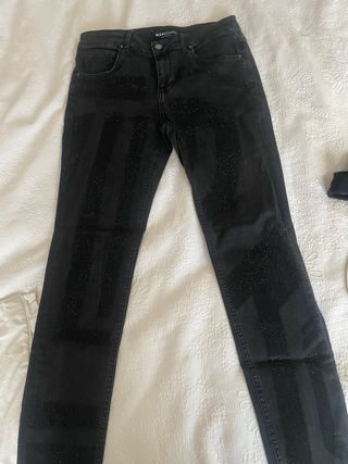 Pantalón Guess by Marciano Negro Brillante